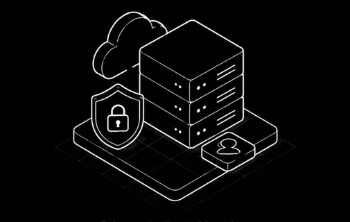 Private dedicated hosting illustration